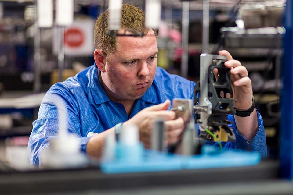 A man is using his cell phone